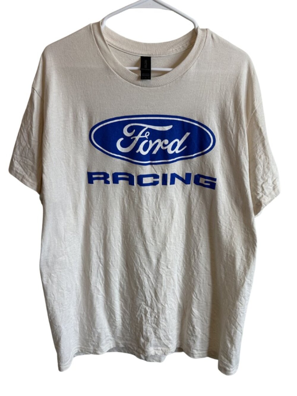 Ford Racing Off-White Shirt (Size Large)